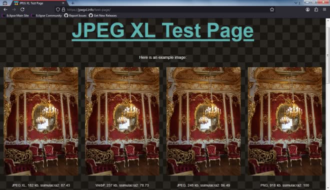r3dfox showing JPEG XL images.